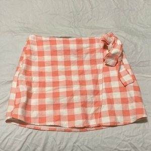 Forever 21 Pink Plaid Picnic Skirt​